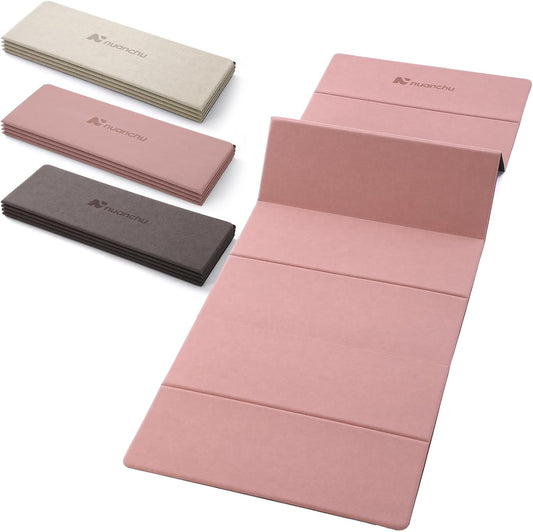 3 Pack Foldable Yoga Mat Non-slip Poe Carry Strap Travel