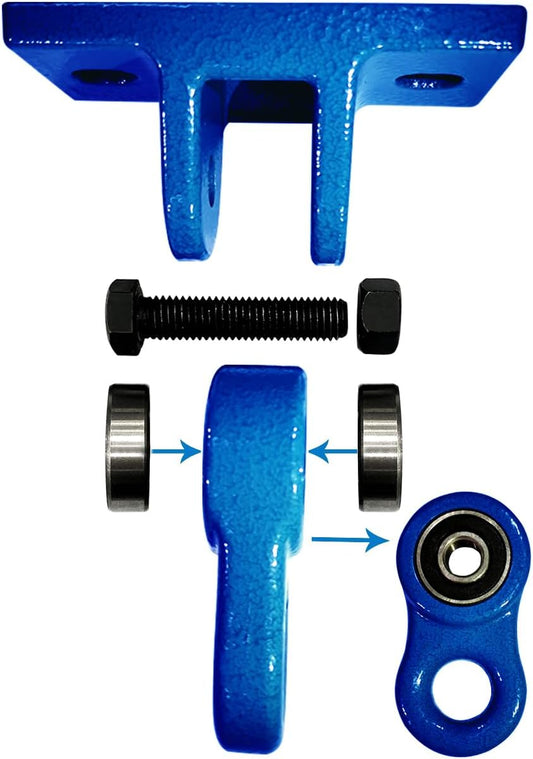 Heavy Duty Blue Swing Hangers Screws Bolts Included Over 5000 lb Capacity Playground Porch Yoga Seat Trapeze Wooden Sets Indoor Outdoor