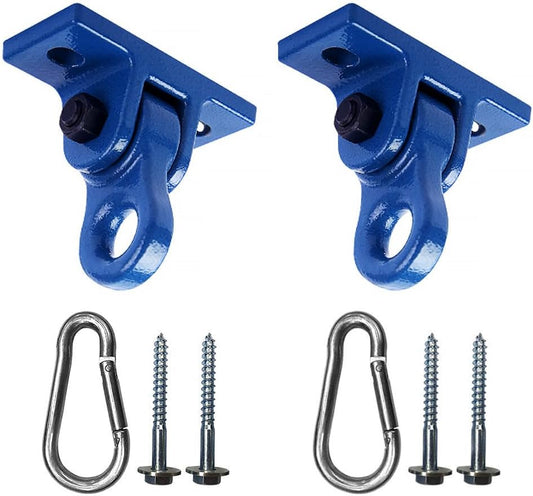 Heavy Duty Blue Swing Hangers Screws Bolts Included Over 5000 lb Capacity Playground Porch Yoga Seat Trapeze Wooden Sets Indoor Outdoor