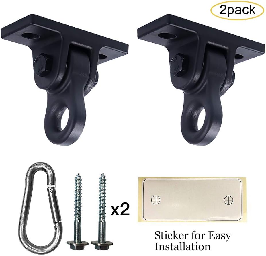 Heavy Duty Blue Swing Hangers Screws Bolts Included Over 5000 lb Capacity Playground Porch Yoga Seat Trapeze Wooden Sets Indoor Outdoor