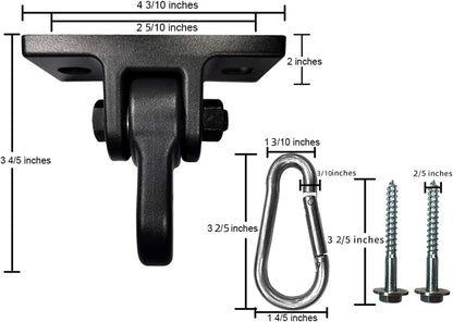 Heavy Duty Blue Swing Hangers Screws Bolts Included Over 5000 lb Capacity Playground Porch Yoga Seat Trapeze Wooden Sets Indoor Outdoor