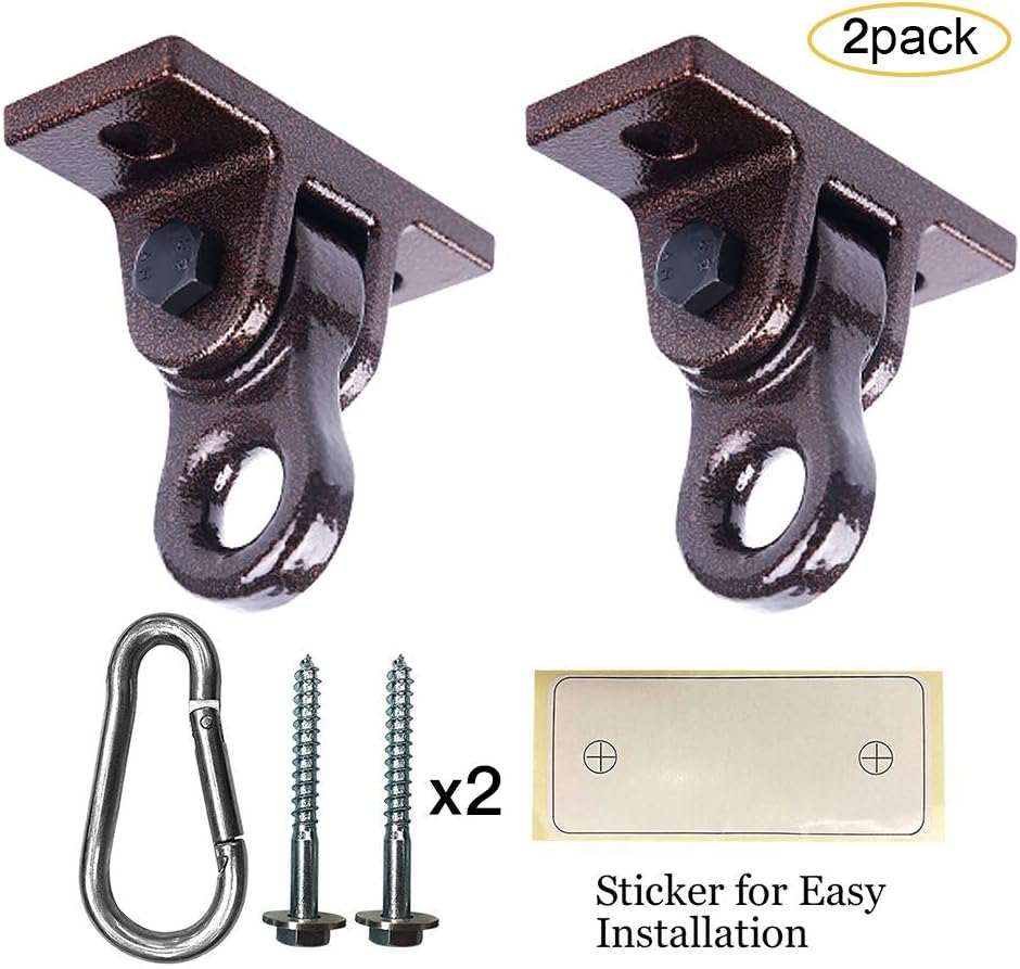 Heavy Duty Blue Swing Hangers Screws Bolts Included Over 5000 lb Capacity Playground Porch Yoga Seat Trapeze Wooden Sets Indoor Outdoor
