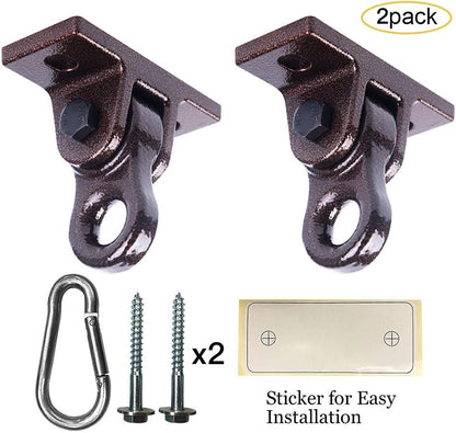 Heavy Duty Blue Swing Hangers Screws Bolts Included Over 5000 lb Capacity Playground Porch Yoga Seat Trapeze Wooden Sets Indoor Outdoor