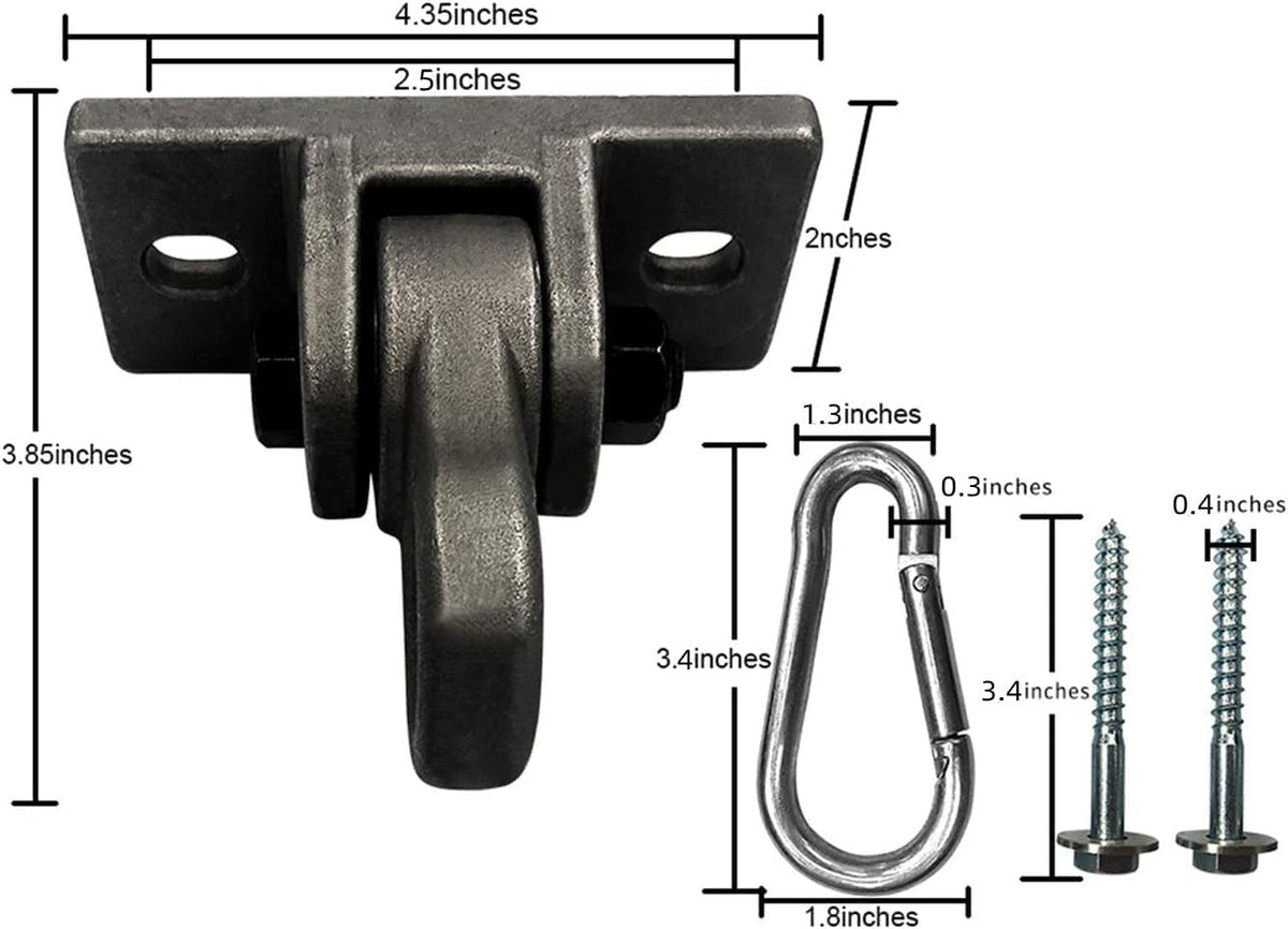 Heavy Duty Blue Swing Hangers Screws Bolts Included Over 5000 lb Capacity Playground Porch Yoga Seat Trapeze Wooden Sets Indoor Outdoor