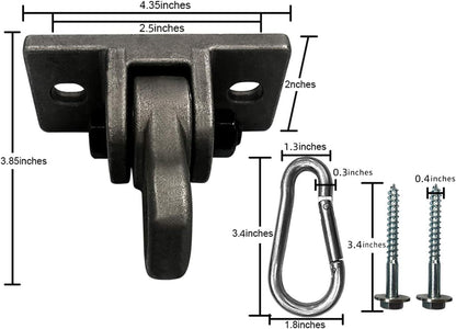 Heavy Duty Blue Swing Hangers Screws Bolts Included Over 5000 lb Capacity Playground Porch Yoga Seat Trapeze Wooden Sets Indoor Outdoor