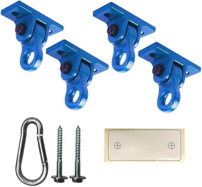 Heavy Duty Blue Swing Hangers Screws Bolts Included Over 5000 lb Capacity Playground Porch Yoga Seat Trapeze Wooden Sets Indoor Outdoor
