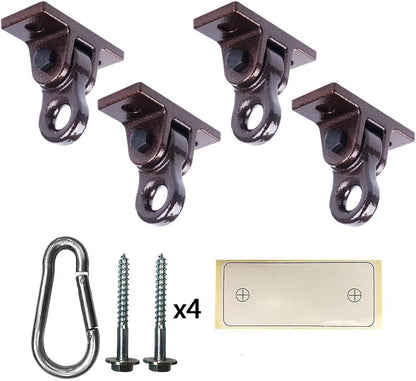 Heavy Duty Blue Swing Hangers Screws Bolts Included Over 5000 lb Capacity Playground Porch Yoga Seat Trapeze Wooden Sets Indoor Outdoor