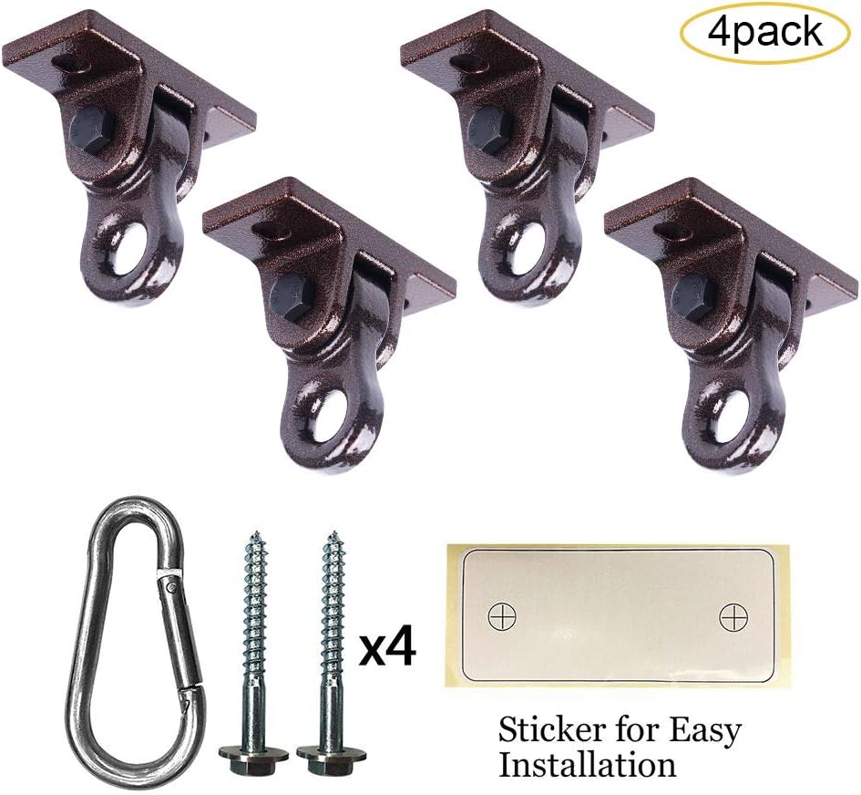 Heavy Duty Blue Swing Hangers Screws Bolts Included Over 5000 lb Capacity Playground Porch Yoga Seat Trapeze Wooden Sets Indoor Outdoor