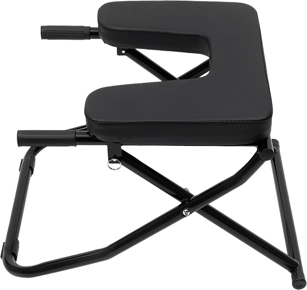 Yoga Headstand Bench, Steel Frame & PU Pad Inversion Chair for Home Gym, Feet Up Trainer Headstand Stool with Handle for Practice Head Stand, Strength Training, 300 lbs Capacity