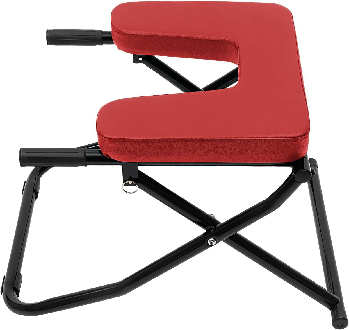 Yoga Headstand Bench, Steel Frame & PU Pad Inversion Chair for Home Gym, Feet Up Trainer Headstand Stool with Handle for Practice Head Stand, Strength Training, 300 lbs Capacity