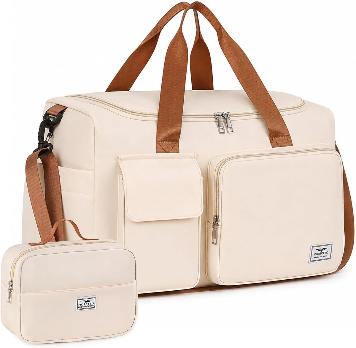 Women's Gym Duffle Bag with Shoes Compartment, 30L Capacity, Ideal for Travel, Gym, Sports, Duffel, Weekender