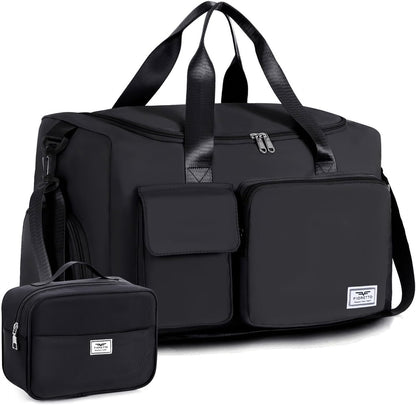 Women's Gym Duffle Bag with Shoes Compartment, 30L Capacity, Ideal for Travel, Gym, Sports, Duffel, Weekender