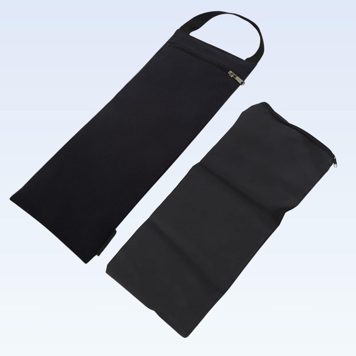 Sandbag Cotton Unfilled, Zipper Cover with Inner Bag - Black
