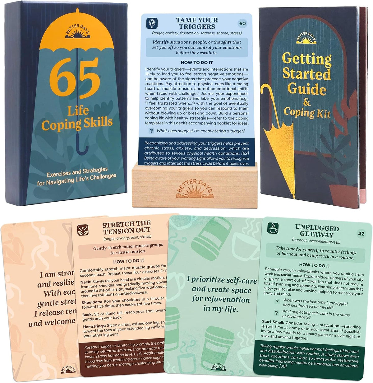 Somatic Therapy Cards - 60 Nervous System Regulation Exercises