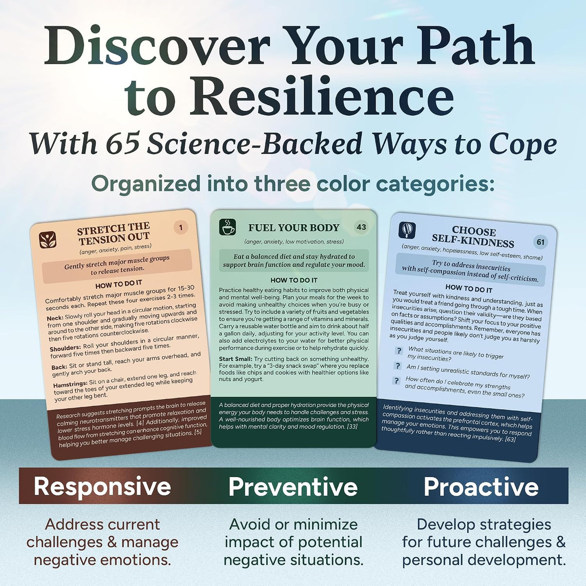 Somatic Therapy Cards - 60 Nervous System Regulation Exercises