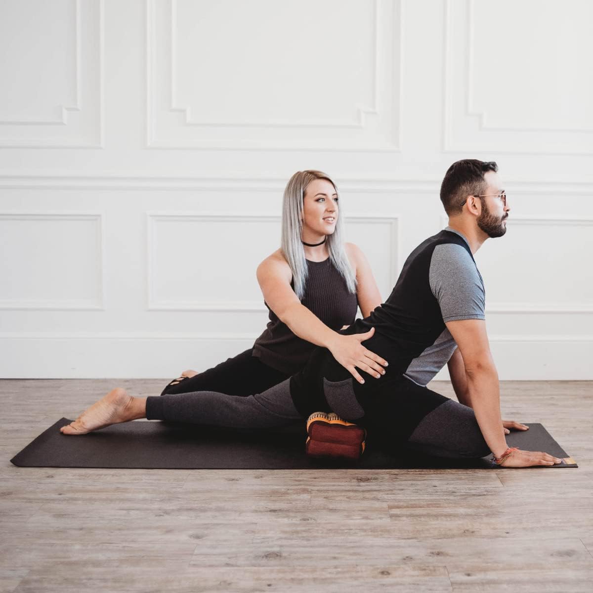 Yoga & Meditation Cushion - Organic Water-Resistant Kapok Filling, Meditation Cushion, Soft Yoga Prop