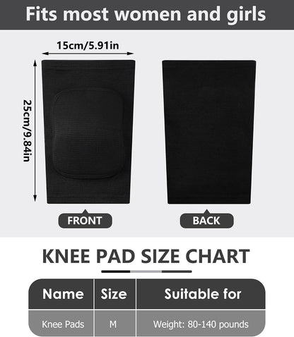 3 Pairs Dance Knee Pads Women Non-Slip