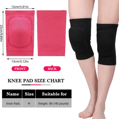 3 Pairs Dance Knee Pads Women Non-Slip
