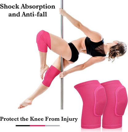3 Pairs Dance Knee Pads Women Non-Slip