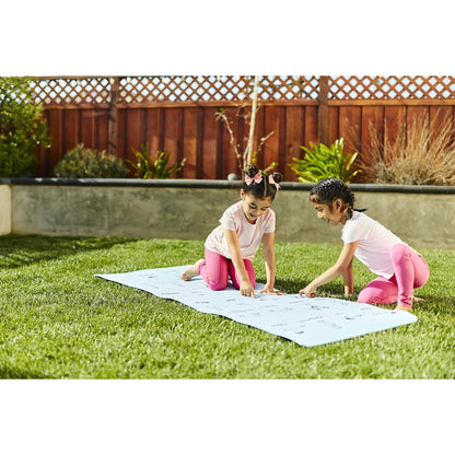 Kids Yoga Mat with Illustrated Poses, 5 mm Thick