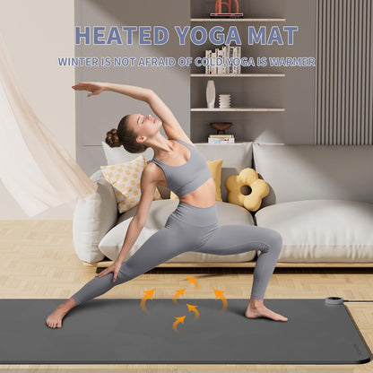 Heating yoga mat, warm yoga pad, more comfortable fitness mat in winter, yoga and meditation bio-mat