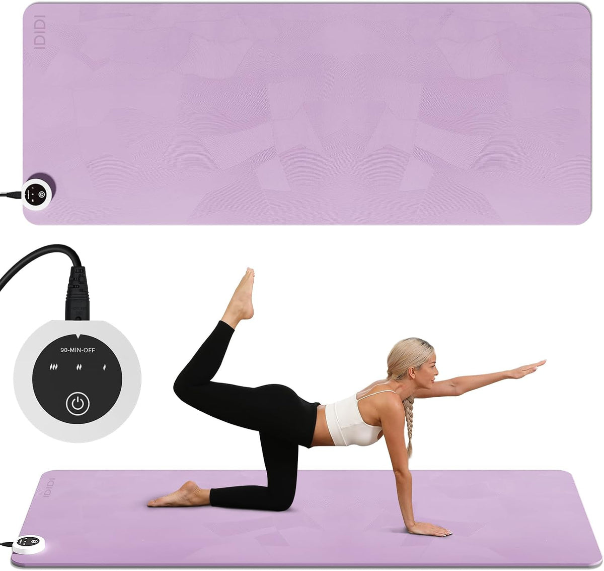 Heating yoga mat, warm yoga pad, more comfortable fitness mat in winter, yoga and meditation bio-mat