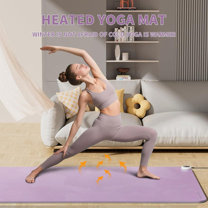 Heating yoga mat, warm yoga pad, more comfortable fitness mat in winter, yoga and meditation bio-mat