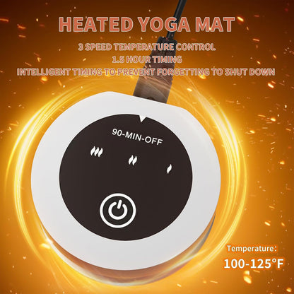 Heating yoga mat, warm yoga pad, more comfortable fitness mat in winter, yoga and meditation bio-mat