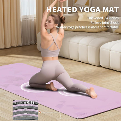 Heating yoga mat, warm yoga pad, more comfortable fitness mat in winter, yoga and meditation bio-mat