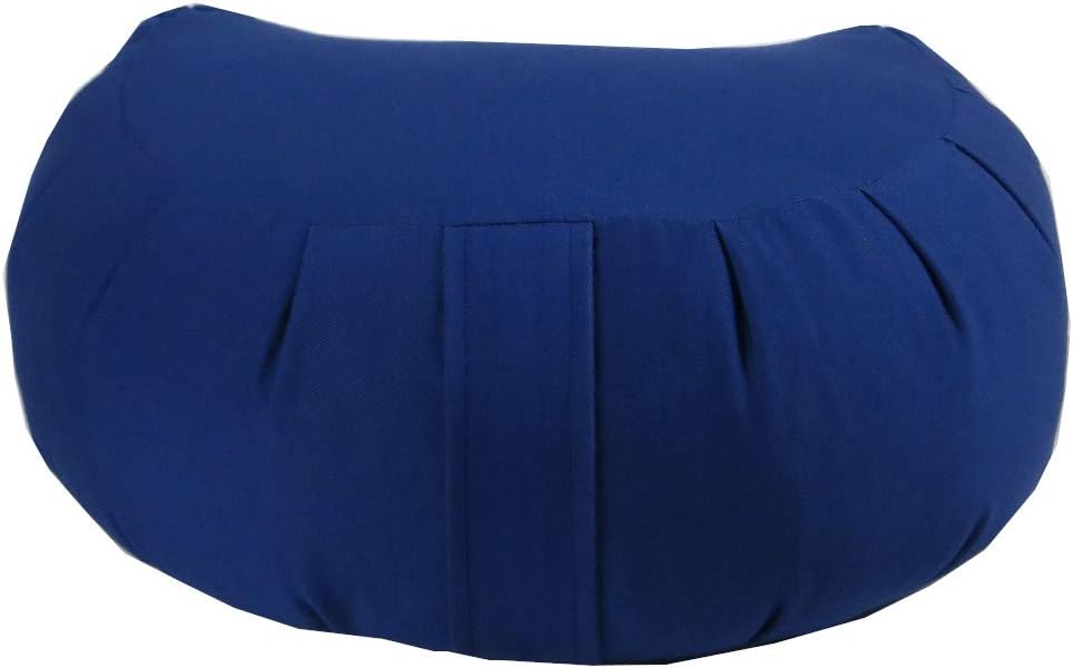 Buckwheat Crescent Zafu Meditation Cushion, Olive