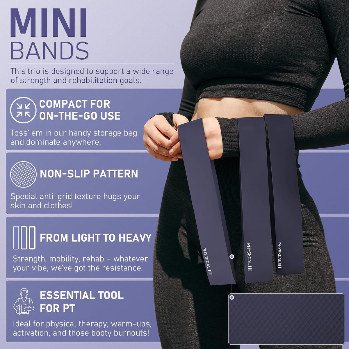 PhysKcal Pilates Kit, 15-Inch Pilates Ring with 1x Pilates Ball & 5X Bands