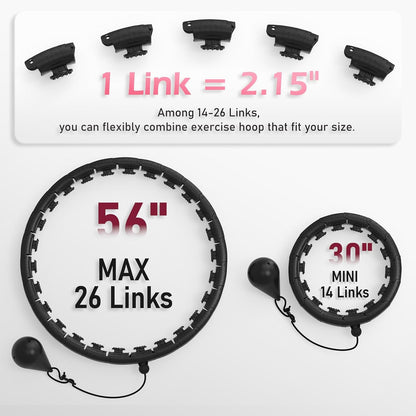 Infinity Fitness Hoop, Weighted Hula Circle for Adults Weight Loss
