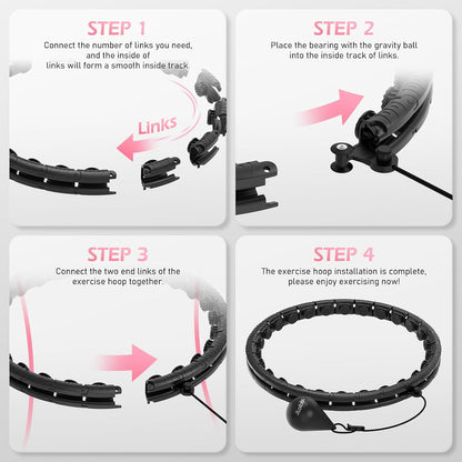 Infinity Fitness Hoop, Weighted Hula Circle for Adults Weight Loss