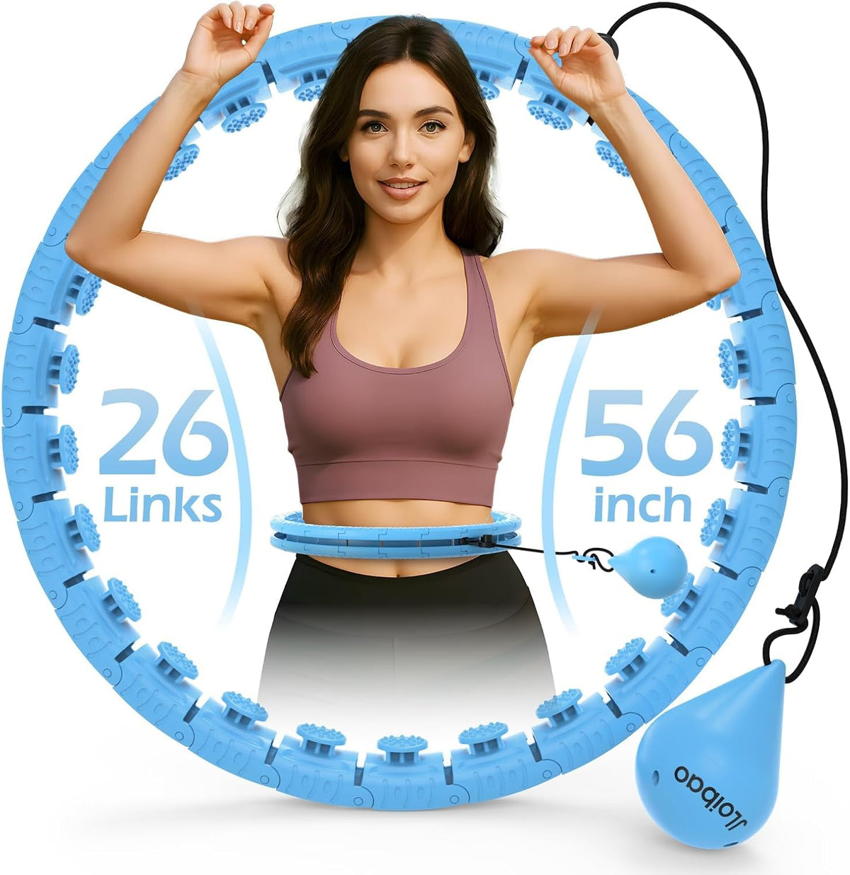 Infinity Fitness Hoop, Weighted Hula Circle for Adults Weight Loss