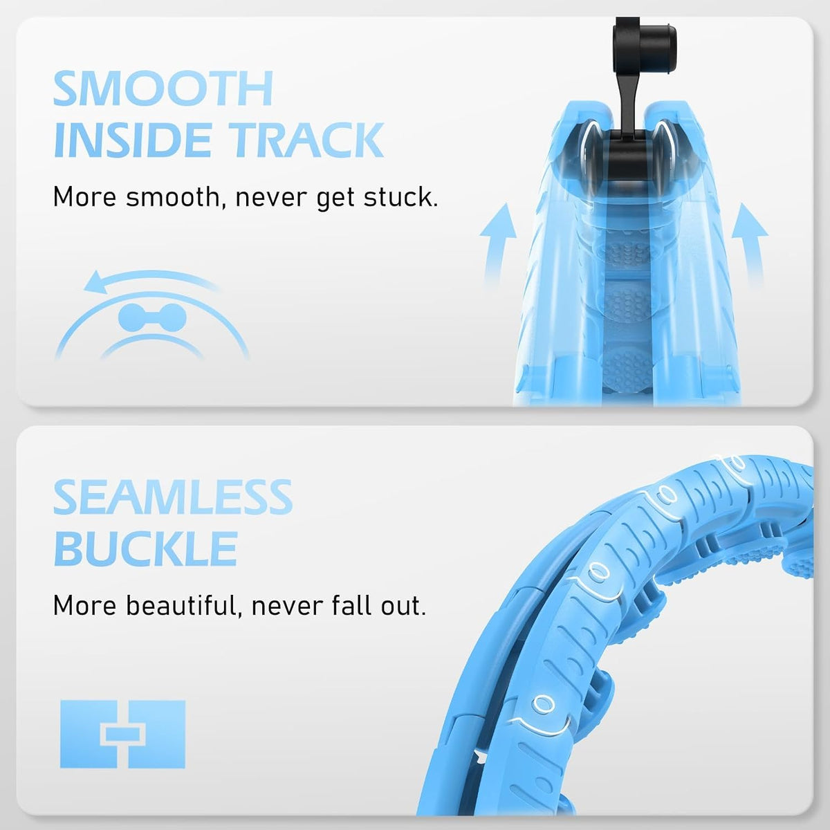Infinity Fitness Hoop, Weighted Hula Circle for Adults Weight Loss