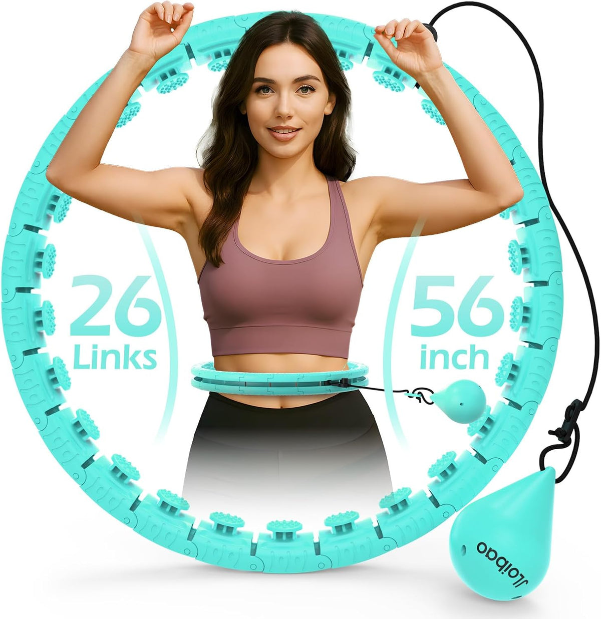 Infinity Fitness Hoop, Weighted Hula Circle for Adults Weight Loss