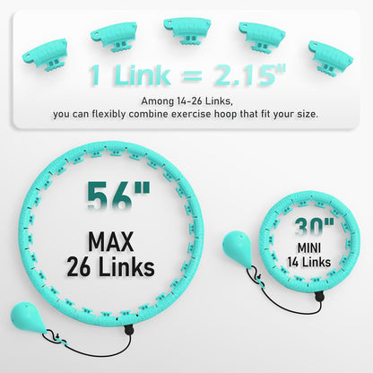 Infinity Fitness Hoop, Weighted Hula Circle for Adults Weight Loss