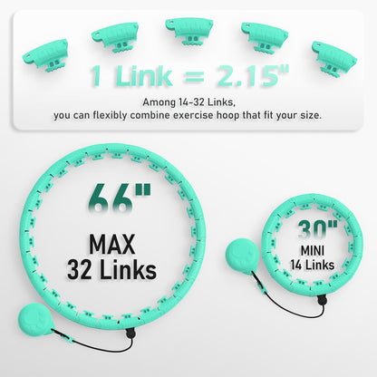 Infinity Fitness Hoop, Weighted Hula Circle for Adults Weight Loss