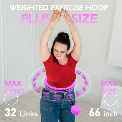 Infinity Fitness Hoop, Weighted Hula Circle for Adults Weight Loss