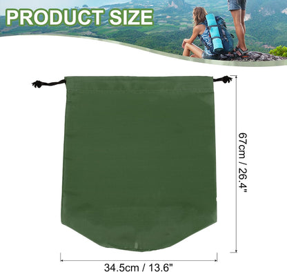 Stuff Sack, Waterproof Outdoor Storage Sack Portable Drawstring Dust Flap Bags Lightweight Sleeping Bag for Camping Hiking Travel