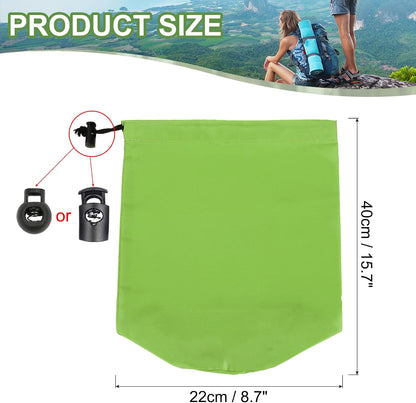 Stuff Sack, Waterproof Outdoor Storage Sack Portable Drawstring Dust Flap Bags Lightweight Sleeping Bag for Camping Hiking Travel