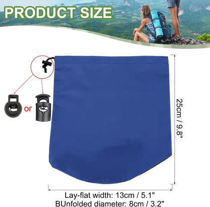 Stuff Sack, Waterproof Outdoor Storage Sack Portable Drawstring Dust Flap Bags Lightweight Sleeping Bag for Camping Hiking Travel