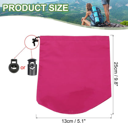 Stuff Sack, Waterproof Outdoor Storage Sack Portable Drawstring Dust Flap Bags Lightweight Sleeping Bag for Camping Hiking Travel