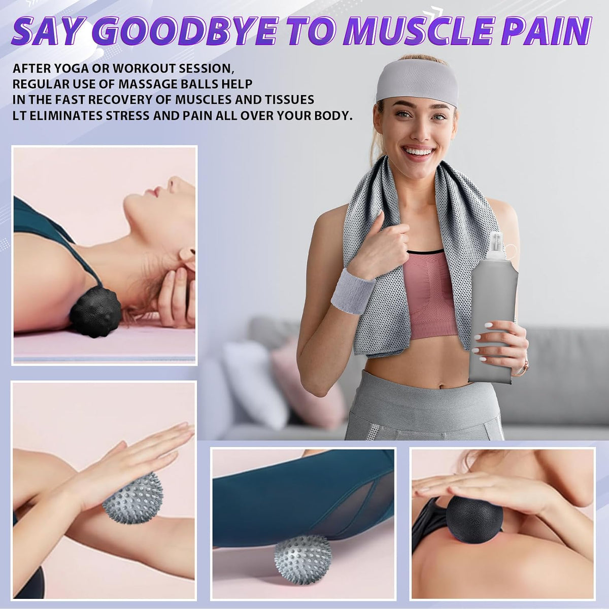 24 Pcs Pilates Kit, Home Pilate Equipment for Women, Pilates Ring and Ball Set with Stretching Strap, Water Bottle, Magic Circle, Yoga Ring, Gym Bag, Resistance Band, Anti Slip Sock