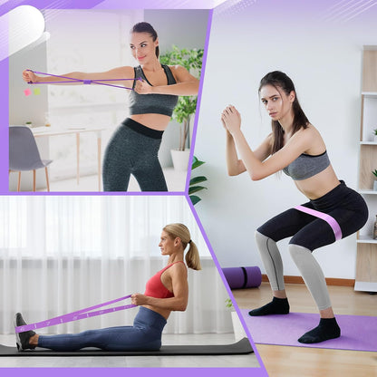 24 Pcs Pilates Kit, Home Pilate Equipment for Women, Pilates Ring and Ball Set with Stretching Strap, Water Bottle, Magic Circle, Yoga Ring, Gym Bag, Resistance Band, Anti Slip Sock