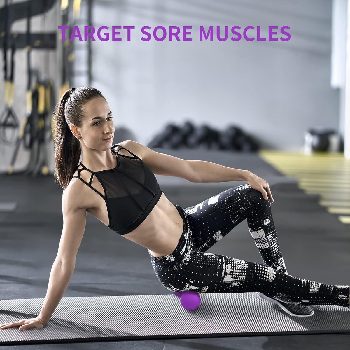 Peanut Massage Ball - Double Lacrosse Massage Ball & Mobility Ball for Physical Therapy - Deep Tissue Massage Tool for Myofascial Release, Muscle Relaxer, Acupoint Massage