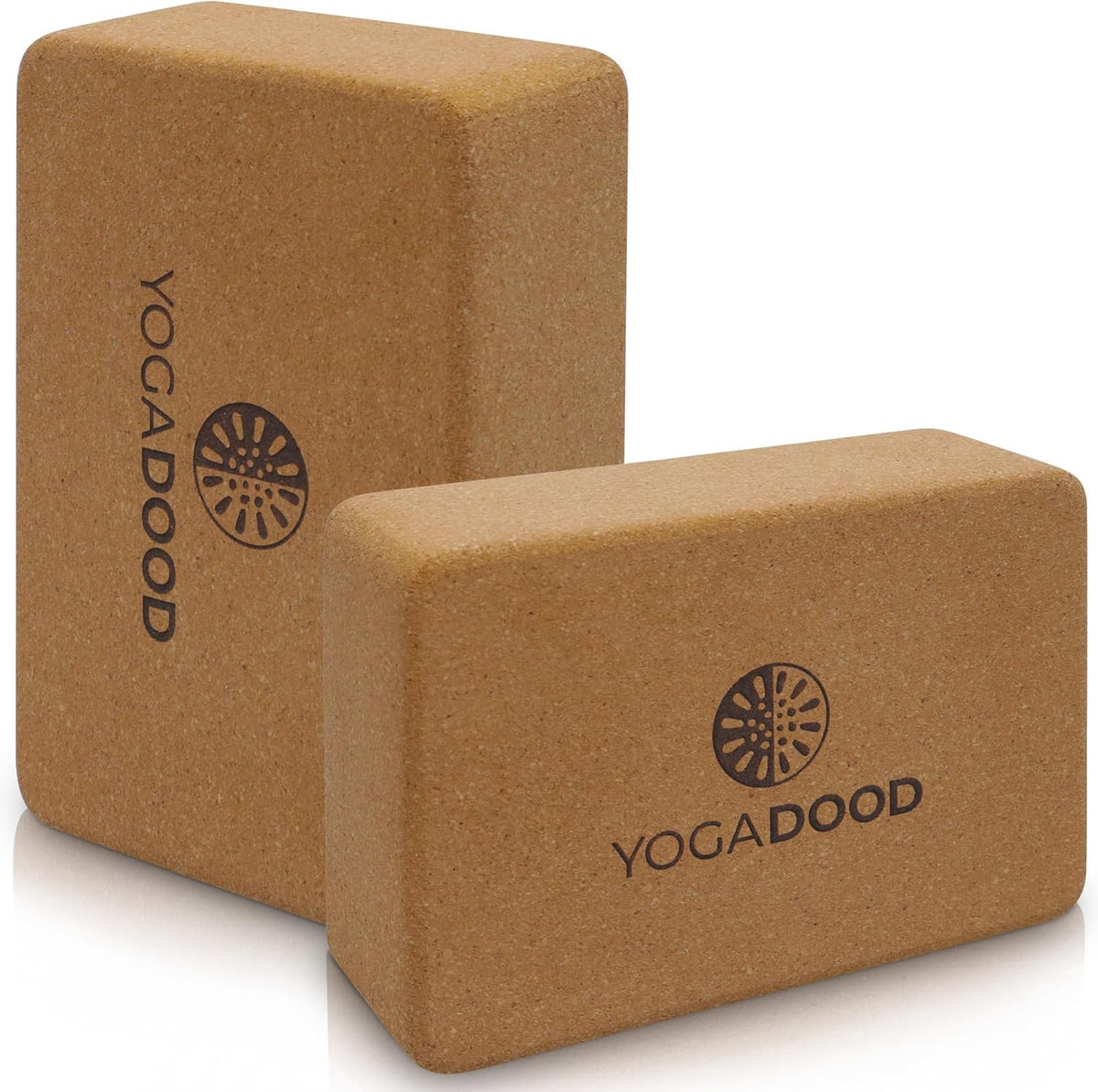 Premium Cork Yoga Blocks 2 Pack - Superior Grip & Stability for Enhanced Alignment - Eco-Friendly Biodegradable