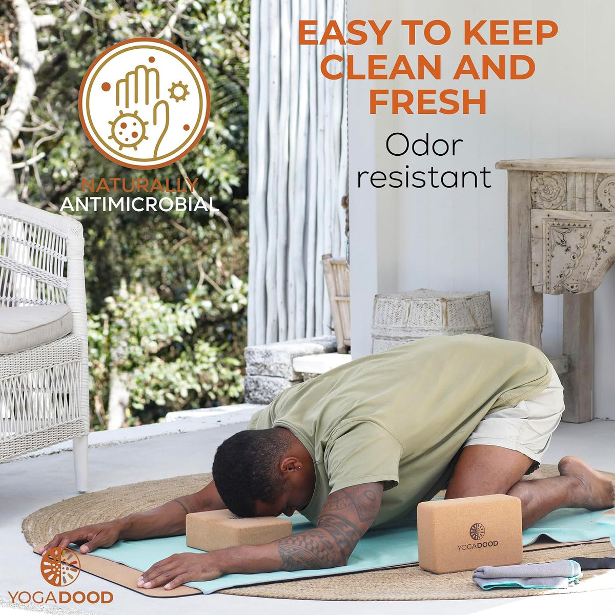 Premium Cork Yoga Blocks 2 Pack - Superior Grip & Stability for Enhanced Alignment - Eco-Friendly Biodegradable