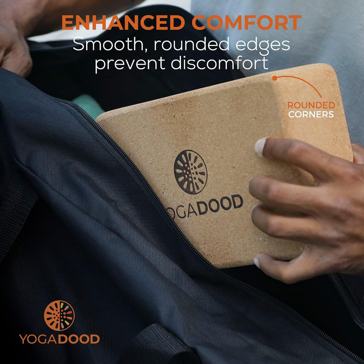 Premium Cork Yoga Blocks 2 Pack - Superior Grip & Stability for Enhanced Alignment - Eco-Friendly Biodegradable