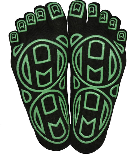5-Toe Exercise Barefoot Feel Yoga Socks With Full Grip